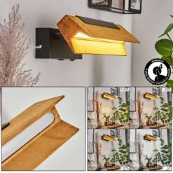 Teira Wandleuchte LED Schwarz, 1-flammig