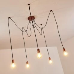 Tenna Hängeleuchte Kupferfarben, Schwarz, 5-flammig -Lampe Verkäufe tenna haengeleuchte h3263969 do1 11