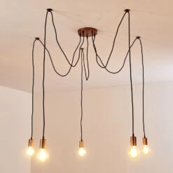 Tenna Hängeleuchte Kupferfarben, Schwarz, 5-flammig -Lampe Verkäufe tenna haengeleuchte h3263969 do1 2
