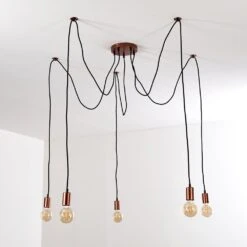 Tenna Hängeleuchte Kupferfarben, Schwarz, 5-flammig -Lampe Verkäufe tenna haengeleuchte h3263969 do1 3