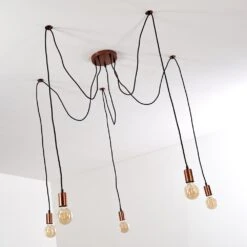 Tenna Hängeleuchte Kupferfarben, Schwarz, 5-flammig -Lampe Verkäufe tenna haengeleuchte h3263969 do1 5