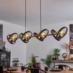 Theareabarivat Pendelleuchte Anthrazit, 8-flammig