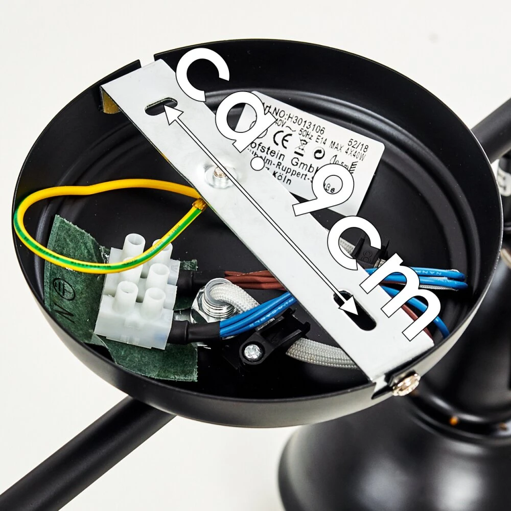 Tina Deckenleuchte Schwarz, 4-flammig 22 Tina Deckenleuchte Schwarz, 4-flammig – Bild 20