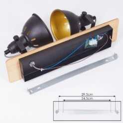 Tina Deckenleuchte Naturfarben, Schwarz, 2-flammig -Lampe Verkäufe tina deckenleuchte h3581100 4