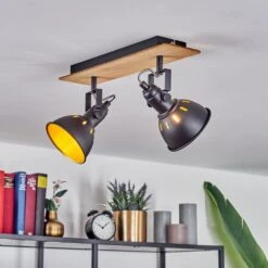 Tina Deckenleuchte Naturfarben, Schwarz, 2-flammig -Lampe Verkäufe tina deckenleuchte h3581100 6