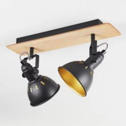 Tina Deckenleuchte Naturfarben, Schwarz, 2-flammig -Lampe Verkäufe tina deckenleuchte h3581100 7