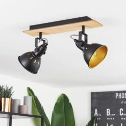 Tina Deckenleuchte Naturfarben, Schwarz, 2-flammig -Lampe Verkäufe tina deckenleuchte h3581100 9