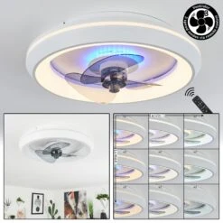 Tirkkala Deckenventilator LED, 1-flammig