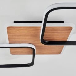 Tiutiella Deckenleuchte LED Braun, Holzoptik, Schwarz, 1-flammig -Lampe Verkäufe tiutiella deckenleuchte h3673287 2