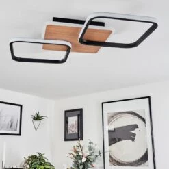 Tiutiella Deckenleuchte LED Braun, Holzoptik, Schwarz, 1-flammig -Lampe Verkäufe tiutiella deckenleuchte h3673287 4