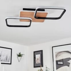 Tiutiella Deckenleuchte LED Braun, Holzoptik, Schwarz, 1-flammig -Lampe Verkäufe tiutiella deckenleuchte h3673287 9