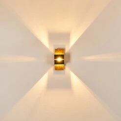 Tora Wandleuchte Schwarz-Gold, 1-flammig -Lampe Verkäufe tora wandleuchte h3013250 do4 14