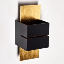 Tora Wandleuchte Schwarz-Gold, 1-flammig -Lampe Verkäufe tora wandleuchte h3013250 do4 5