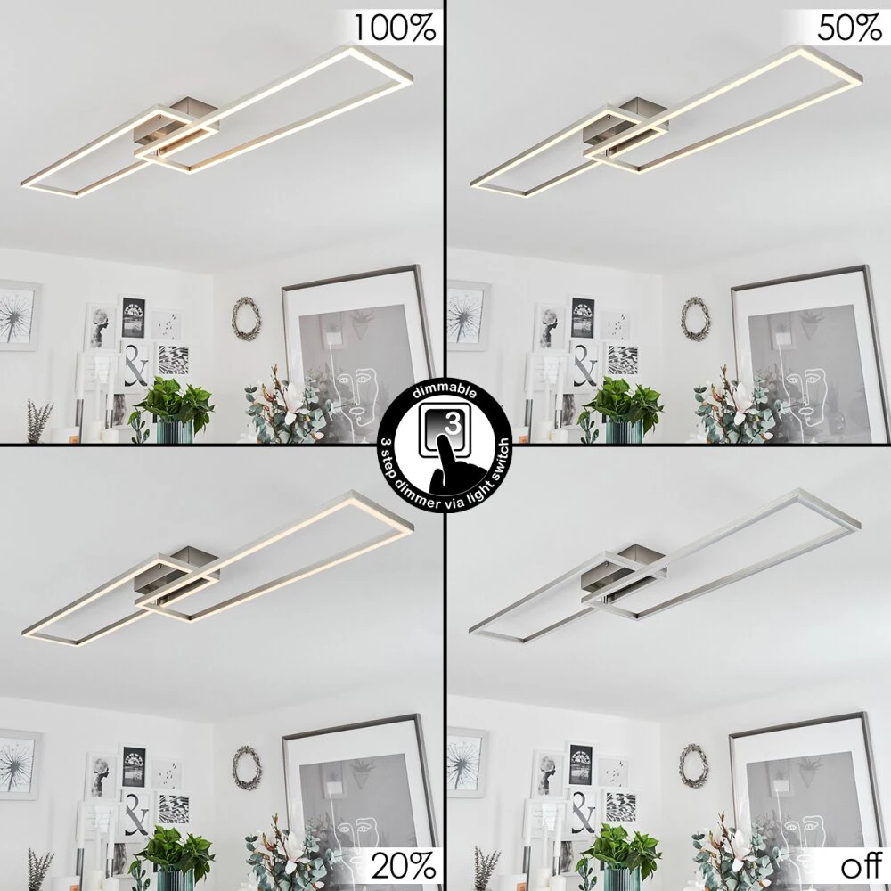 Torres Deckenleuchte LED Weiß, 1-flammig 4 Torres Deckenleuchte LED Weiß, 1-flammig – Bild 2