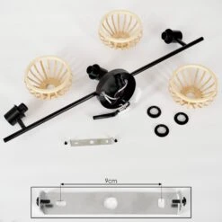 Totui Deckenleuchte Schwarz, 3-flammig 17 Totui Deckenleuchte Schwarz, 3-flammig -Lampe Verkäufe totui deckenleuchte h3564110 4