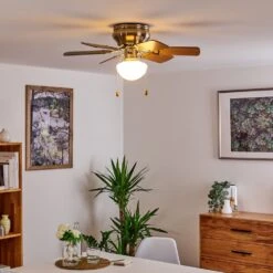 Trillo Deckenventilator Nickel-Matt, 1-flammig -Lampe Verkäufe trillo deckenventilator h3366530 15