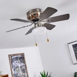 Trillo Deckenventilator Nickel-Matt, 1-flammig -Lampe Verkäufe trillo deckenventilator h3366530 5