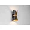 Trio Coat Wandleuchte Schwarz-Gold, 2-flammig -Lampe Verkäufe trio coat wandleuchte 218600280 0
