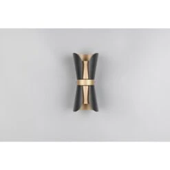 Trio Coat Wandleuchte Schwarz-Gold, 2-flammig -Lampe Verkäufe trio coat wandleuchte 218600280 5