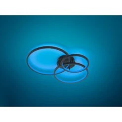 Trio Leuchten Aaron Deckenleuchte LED Anthrazit, 1-flammig, Fernbedienung, Farbwechsler -Lampe Verkäufe trio leuchten aaron deckenleuchte 652710342 3