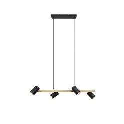 Trio Leuchten Marley Pendelleuchte Schwarz-Gold, 4-flammig -Lampe Verkäufe trio leuchten marley pendelleuchte 302400480 2