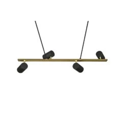 Trio Leuchten Marley Pendelleuchte Schwarz-Gold, 4-flammig -Lampe Verkäufe trio leuchten marley pendelleuchte 302400480 4