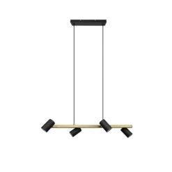 Trio Leuchten Marley Pendelleuchte Schwarz-Gold, 4-flammig -Lampe Verkäufe trio leuchten marley pendelleuchte 302400480 6