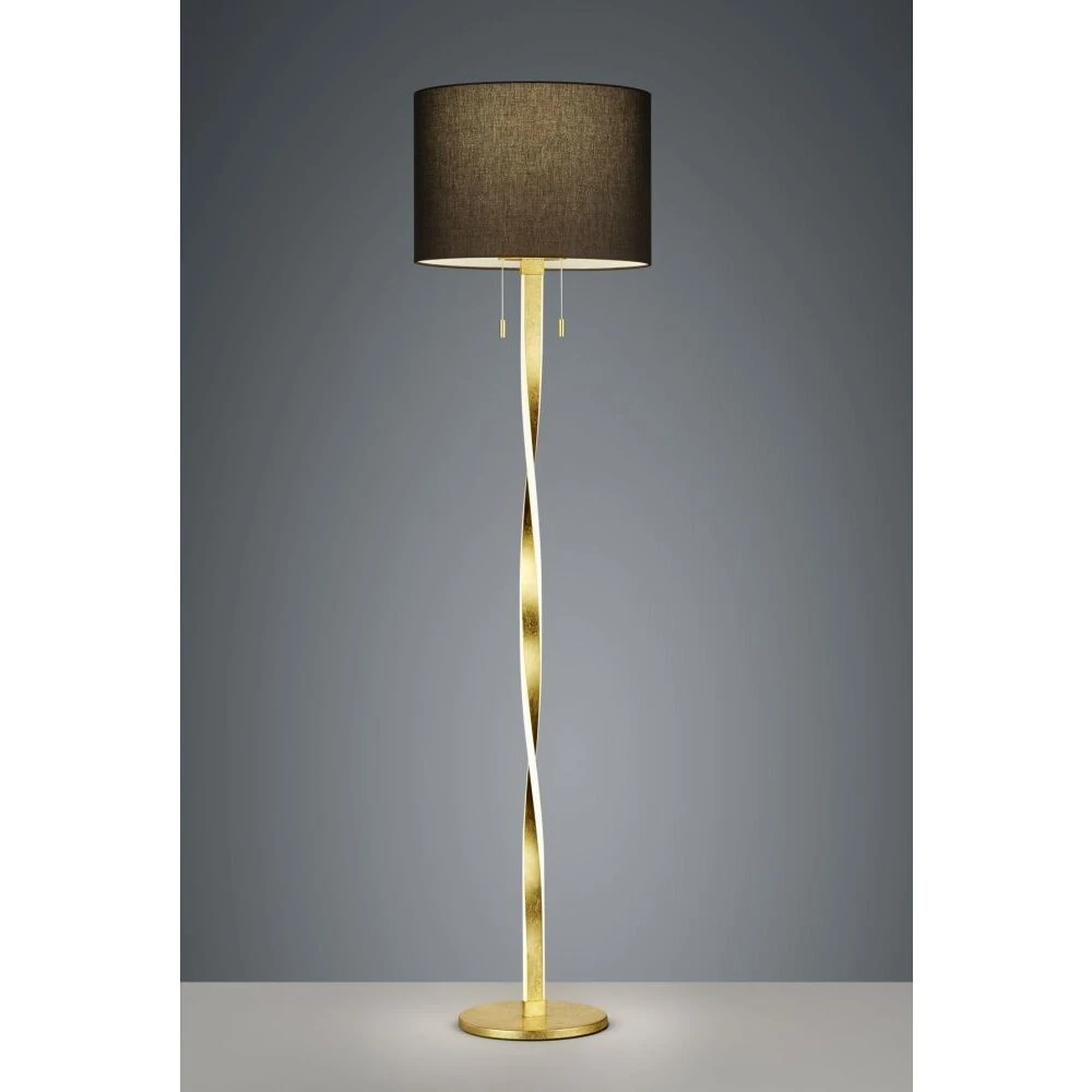 Trio Leuchten NANDOR Stehleuchte LED Gold, 3-flammig 3 Trio Leuchten NANDOR Stehleuchte LED Gold, 3-flammig