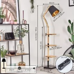 Tukchor Stehleuchte Naturfarben, Schwarz, 1-flammig 17 Tukchor Stehleuchte Naturfarben, Schwarz, 1-flammig -Lampe Verkäufe tukchor stehleuchte h3743584 3