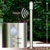 Tunes Wegeleuchte Edelstahl, 1-flammig, Bewegungsmelder -Lampe Verkäufe tunes wegeleuchte h165080 0
