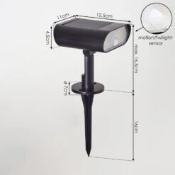 Usmagama Solar Gartenstrahler LED Schwarz, 1-flammig, Bewegungsmelder, Farbwechsler -Lampe Verkäufe usmagama solar gartenstrahler h3651919 3