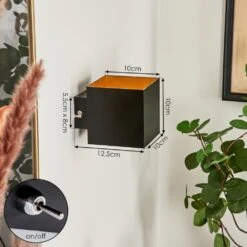 Varco Wandleuchte Schwarz, 1-flammig -Lampe Verkäufe varco wandleuchte h3617236 3