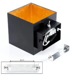 Varco Wandleuchte Schwarz, 1-flammig -Lampe Verkäufe varco wandleuchte h3617236 4