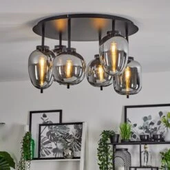 Verbania Deckenleuchte Schwarz, 6-flammig -Lampe Verkäufe verbania deckenleuchte h3613023 10