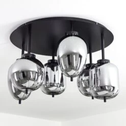 Verbania Deckenleuchte Schwarz, 6-flammig -Lampe Verkäufe verbania deckenleuchte h3613023 7