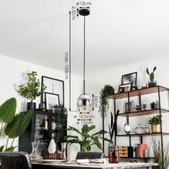 Vevino Hängeleuchte Glas 15 Cm Klar, Rauchfarben, 1-flammig -Lampe Verkäufe vevino haengeleuchte glas 15 cm h3707401 3