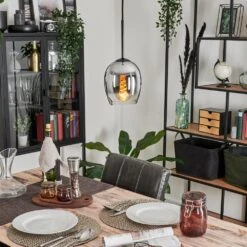 Vevino Hängeleuchte Glas 15 Cm Klar, Rauchfarben, 1-flammig -Lampe Verkäufe vevino haengeleuchte glas 15 cm h3707401 6