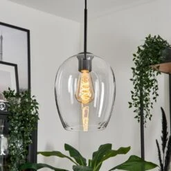 Vevino Hängeleuchte Glas 20cm Klar, 1-flammig -Lampe Verkäufe vevino haengeleuchte glas 20cm h3707425 11