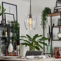 Vevino Hängeleuchte Glas 20cm Klar, 1-flammig -Lampe Verkäufe vevino haengeleuchte glas 20cm h3707425 6