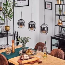 Vevino Pendelleuchte Glas 15 Cm Schwarz, 3-flammig -Lampe Verkäufe vevino pendelleuchte glas 15 cm h3746424 13