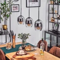 Vevino Pendelleuchte Glas 15 Cm Schwarz, 3-flammig -Lampe Verkäufe vevino pendelleuchte glas 15 cm h3746424 9