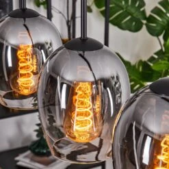 Vevino Pendelleuchte Glas 15cm Chrom, Klar, 5-flammig -Lampe Verkäufe vevino pendelleuchte glas 15cm h3782934 2