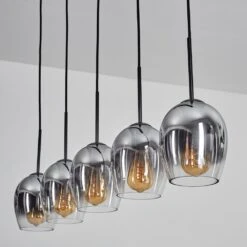 Vevino Pendelleuchte Glas 15cm Chrom, Klar, 5-flammig -Lampe Verkäufe vevino pendelleuchte glas 15cm h3782934 7