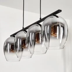 Vevino Pendelleuchte Glas 20 Cm Klar, Rauchfarben, 4-flammig -Lampe Verkäufe vevino pendelleuchte glas 20 cm h3707289 7