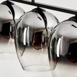 Vevino Pendelleuchte Glas 20 Cm Chrom, Klar, Rauchfarben, 4-flammig -Lampe Verkäufe vevino pendelleuchte glas 20 cm h3708668 2