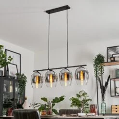 Vevino Pendelleuchte Glas 20 Cm Chrom, Klar, Rauchfarben, 4-flammig -Lampe Verkäufe vevino pendelleuchte glas 20 cm h3708668 8