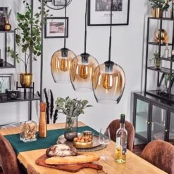 Vevino Pendelleuchte Glas 20 Cm Bernsteinfarben, Klar, 3-flammig 25 Vevino Pendelleuchte Glas 20 Cm Bernsteinfarben, Klar, 3-flammig -Lampe Verkäufe vevino pendelleuchte glas 20 cm h3746288 9