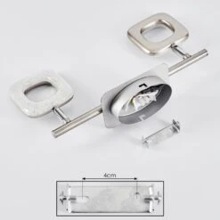 Villenauxe Deckenleuchte LED Chrom, Nickel-Matt, 2-flammig -Lampe Verkäufe villenauxe deckenleuchte h3651094 4