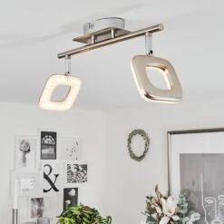 Villenauxe Deckenleuchte LED Chrom, Nickel-Matt, 2-flammig -Lampe Verkäufe villenauxe deckenleuchte h3651094 6