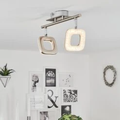 Villenauxe Deckenleuchte LED Chrom, Nickel-Matt, 2-flammig -Lampe Verkäufe villenauxe deckenleuchte h3651094 8